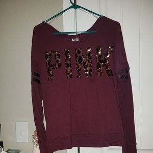 Maroon VS pink Cheetah top